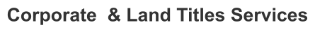 Corporate  & Land Titles Services